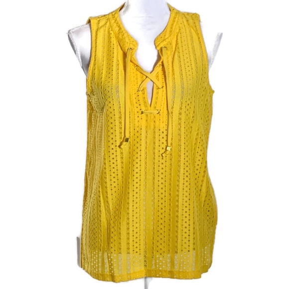 michael kors yellow top
